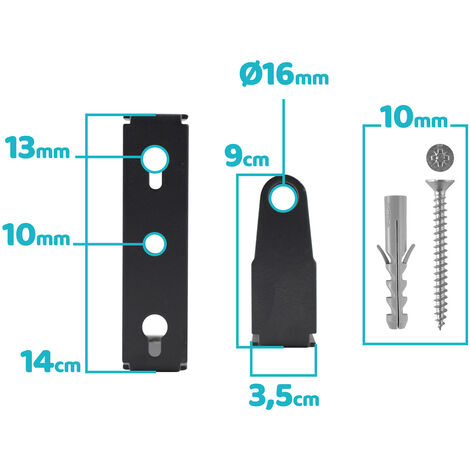 Staccatory Wandhalterung Für Gartenschlauch - 2 Stück PVC-Halter