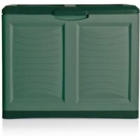 Mettitutto - Plastic container 200lt. Water and UV resistant outdoor container. Green color. Made in Italy