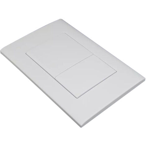 Drückerplatte Weiß Matt Kompatibel zu Geberit Duofix Sigma (UP 320) oder DELTA 2 Mengenspülung