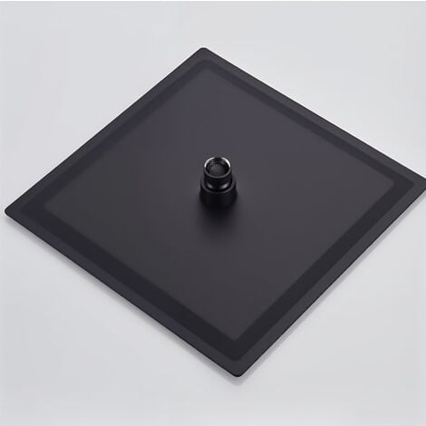 Stilform Luxus Edelstahl Regendusche in 30x30 cm ULTRAFLACH in Schwarz Matt