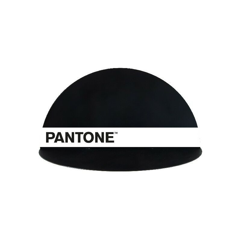 PANTONE Reloj Numeros - Decoracion de pared, redonda - para el salon, la cocina, la oficina - Arena, Blanco, Negro en Metal, 40 x 0,15 x 40 cm, -