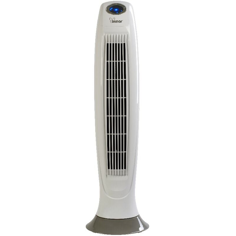 Bimar Ventilador Columna etesia ajustable antideslizante seguro blanco gris en plastico 243x86x243 cm vc95 oscilante 90cm 3 velocidades y modos control remoto led brillante temporizador