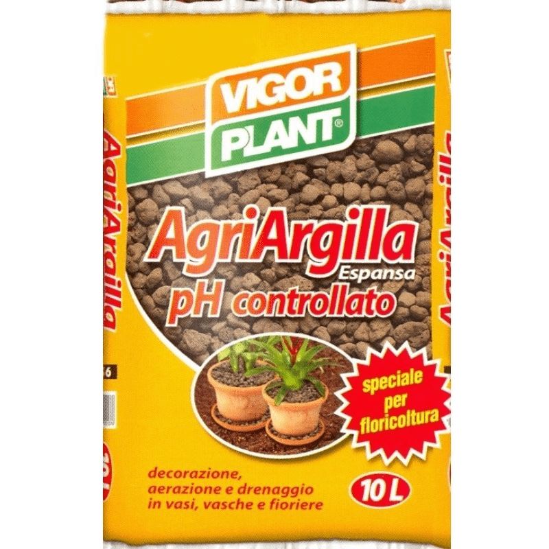 ARGILLA ESPANSA 10 LT. VIGORPLANT AGRIARGILLA PER FLORICOLTURA