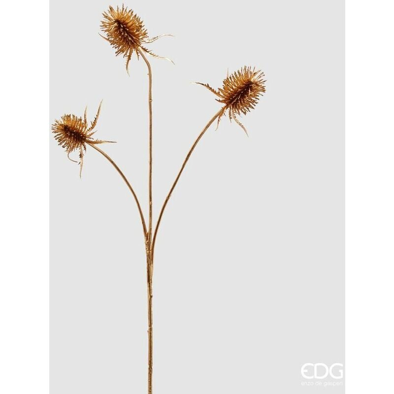 RAMO ARTIFICIALE CON ERYNGIUM ORO H68CM ADDOBBI NATALE DECOR