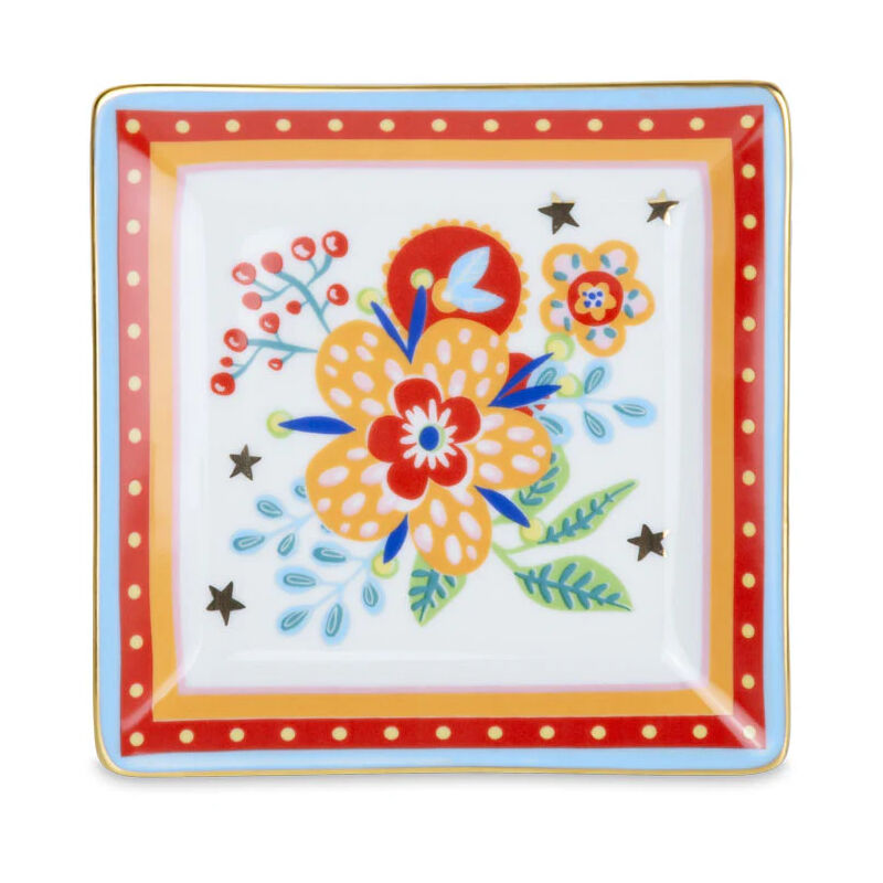 Villeroy & Boch Design Naif Dinner Plate #4-Old Village Square, 10.5 in, Premium Porcelain, White/Colorful: Villeroy And Boch