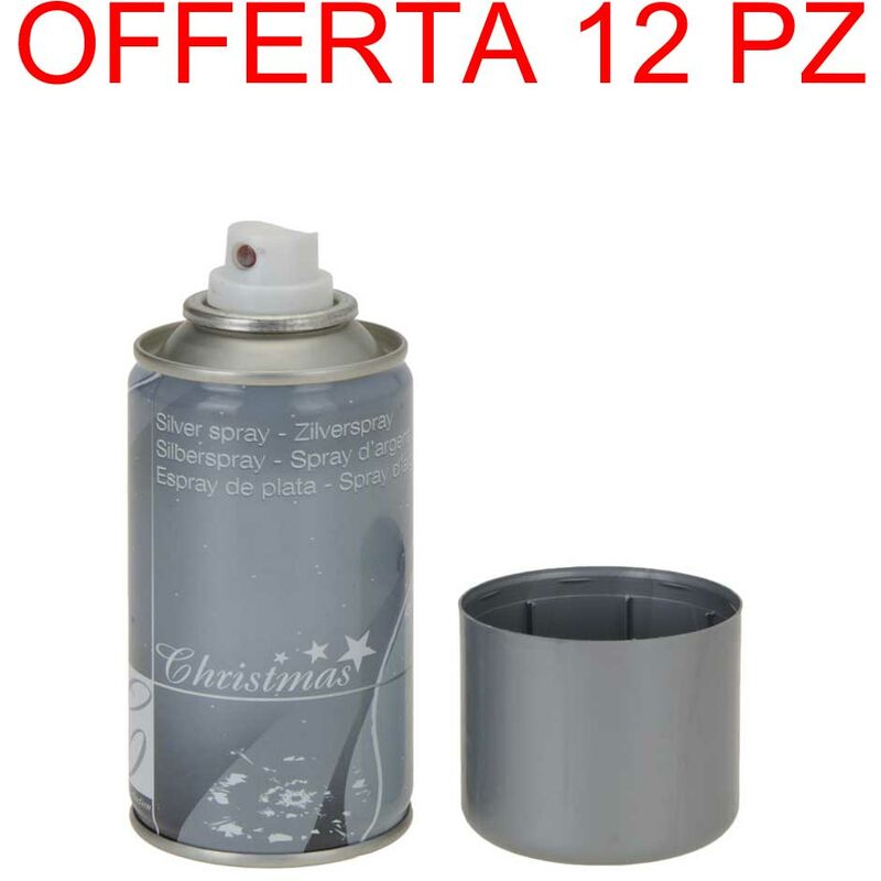 BAKAJI Coppia di Lampioni con 5 Lampade a Batterie in Plastica 12cm Addobbi  e Decorazioni Natalizie