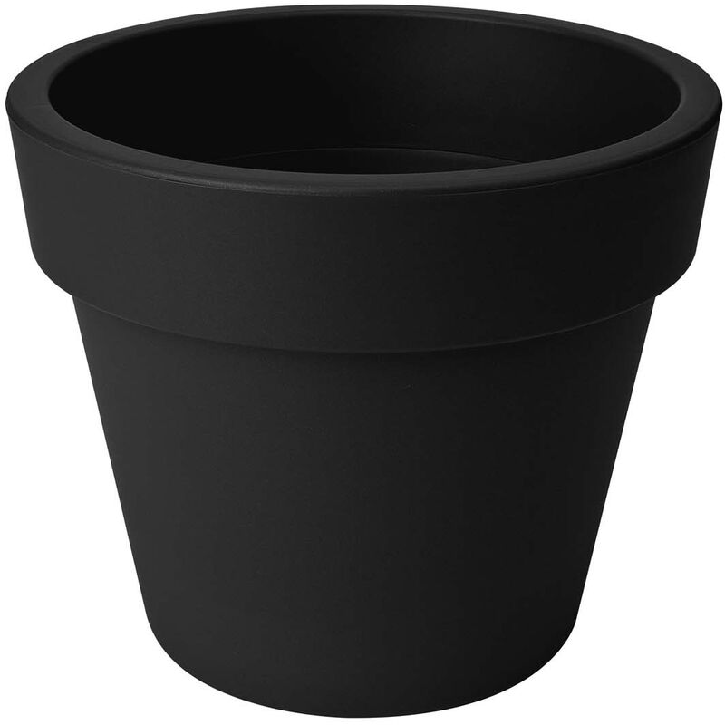 VASO GREEN BASICS TOP PLANTER 47CM LIVING BLACK ELHO