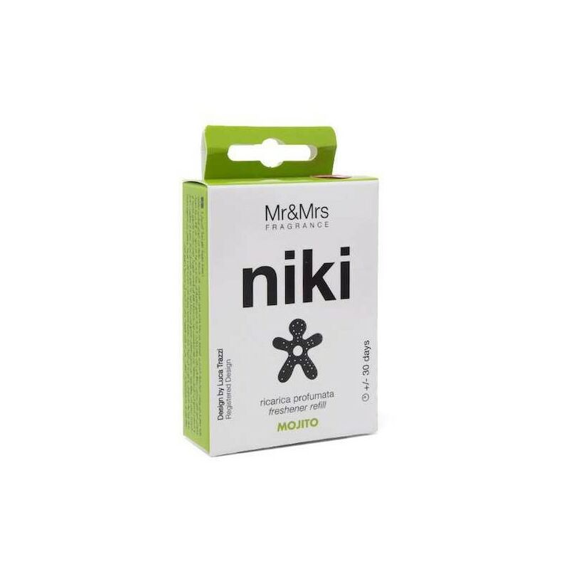 MR&MRS FRAGRANCE RICARICA PROFUMO PER AUTO NIKI VELVET MOJITO ACCESSORI AUTO