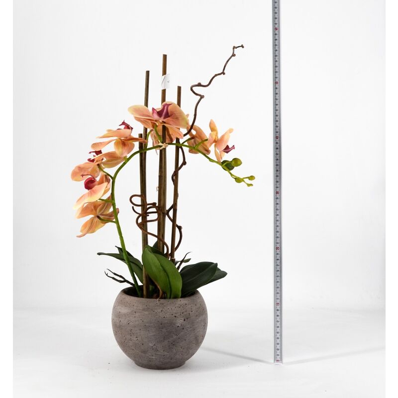 Orchidea artificiale in vaso A 55cm - 2 colori possibili a scelta casuale -  RETIF