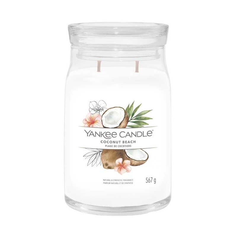 YANKEE CANDLE CANDELA GIARA GRANDE SIGNATURE COCONUT BEACH