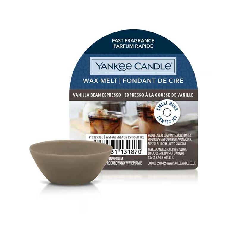 YANKEE CANDLE CERA DA FONDERE WAX MELT VANILLA BEAN ESPRESSO