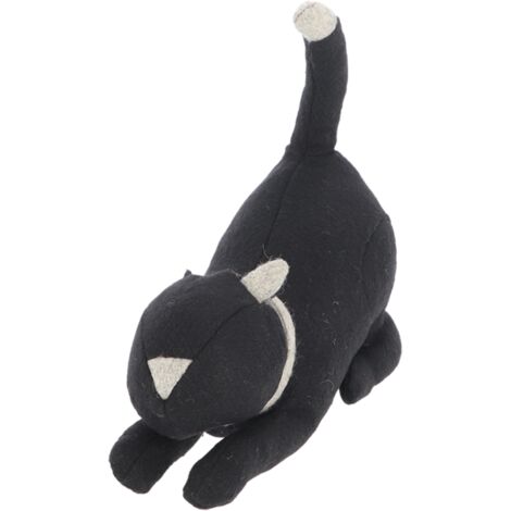 Loto 1 - Fermalibri Ou Statuette En Bois Sculpté Forme De Chat - Fabriqué En Italie