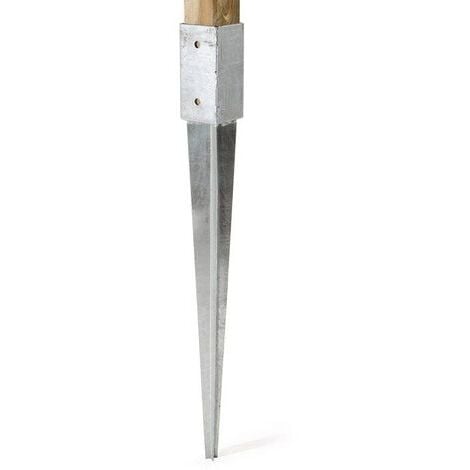 VERDELOOK FINALE DI FISSAGGIO PUNTA IN METALLO 71X71MM SOSTEGNO E SUPPORTO PALO