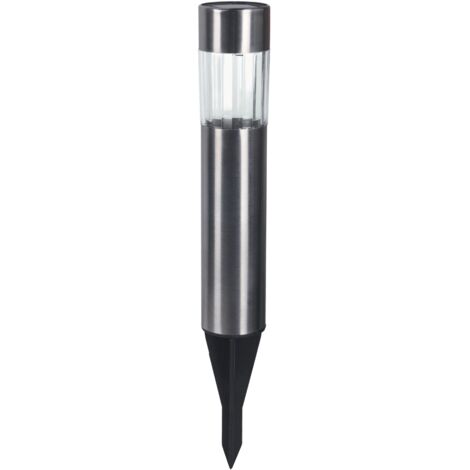 VELAMP PICCHETTO SOLARE LED DA GIARDINO PLASTICA FINITURA ALLUMINIO POLE