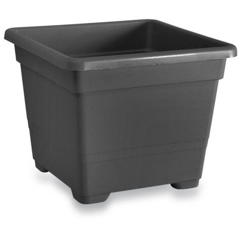 VECA VASO QUADRATO 54CM BRONZO