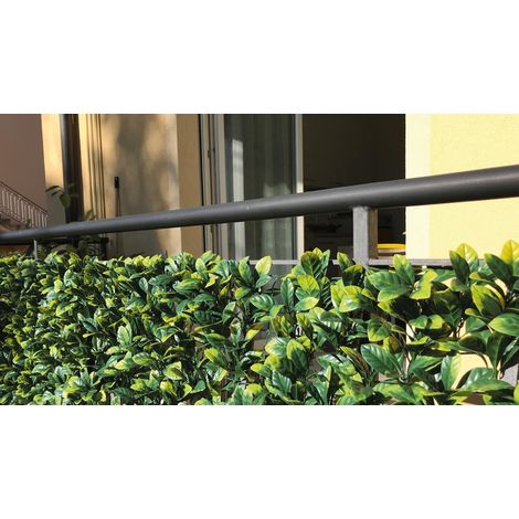 SIEPE SINTETICA SU RETE DI PLASTICA DIVY 3D PLUS LAURUS 1X3 M TENAX SIEPE  GIARDINO RECINZIONE