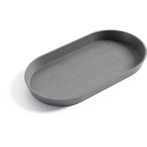 ECOPOTS SOTTOVASO TOKYO OVALE 30CM GRIGIO