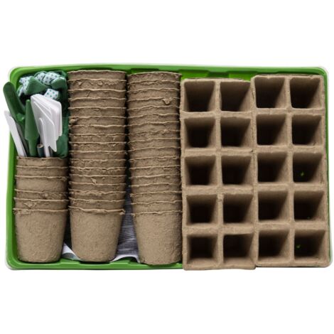 KIT DI COLTIVAZIONE COMPLETO 68PZ PER GIARDINO ORTO