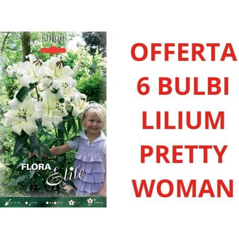 OFFERTA 6 BULBI DI LILIUM HYBRIDS PRETTY WOMAN BULBS BULBES