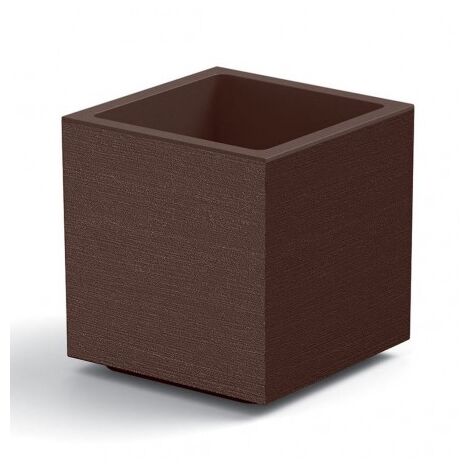 VECA VASO FIORIERA CUBO MATHERIA 40CM BIANCO