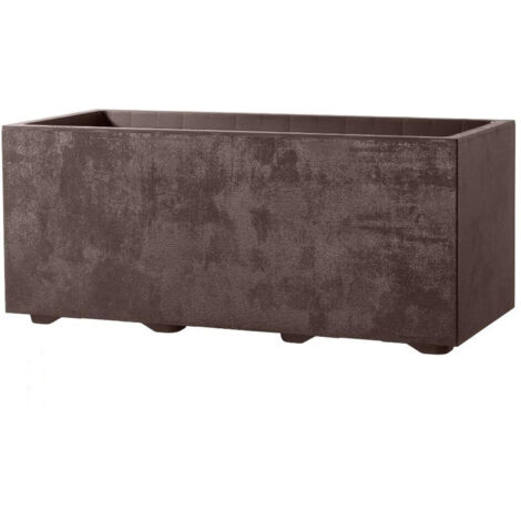 FIORIERA MILLENNIUM RETTANGOLARE 79 CM BROWNST DEROMA GIARDINO PIANTE VASI INTERNO CASA