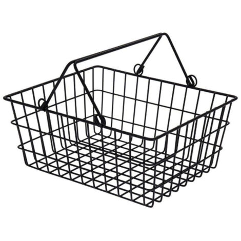 CESTINO IN METALLO NERO 29X13CM, CASA (1/3)