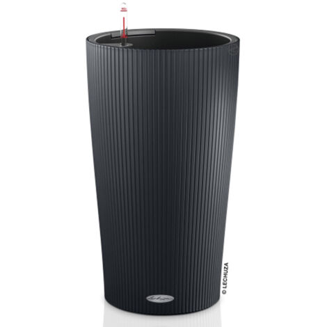 LECHUZA, VASO CILINDRO COLOR D23XH41CM ARDESIA OPACO, GIARDINO, VASI IN PLASTICA