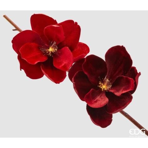 Magnolia Velvet con Clip D.25 Rosso Modello Assortito