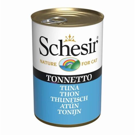 SCHESIR NATURE FOR CAT CIBO UMIDO IN LATTINA PER GATTI GUSTO A SCELTA 140 GRAMMI (1/2)