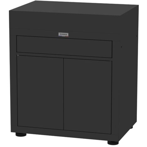 LE MARQUIER MOBILE DA CUCINA CON CASSETTO, 80 X 55 CM NERO (1/2)