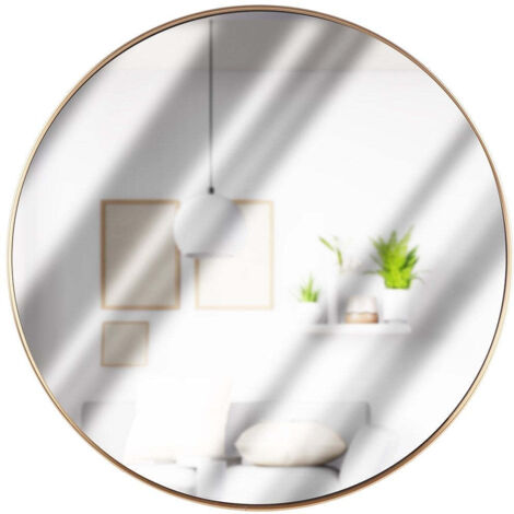 SPECCHIO TONDO 50CM CORNICE ORO (1/5)