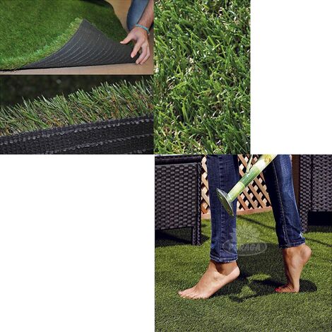 20 METRI QUADRI PRATO SINTETICO CALPESTABILE 40 MM FINTA ERBA TAPPETO GIARDINO