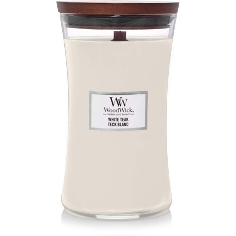 CANDELA CLESSIDRA GRANDE LARGE JAR WHITE TEAK (1/5)