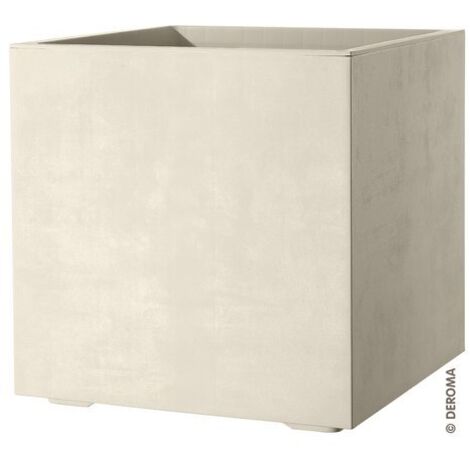 VASO MILLENNIUM CUBO 49 CM PERLA
