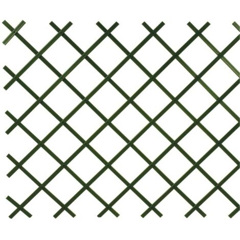 Traliccio estensibile in PVC colore verde m 3,00 x 1,00 per piante Verdemax