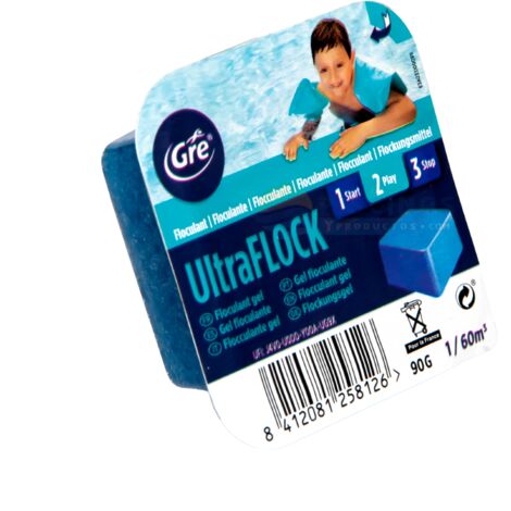 GRE ULTRAFLOCK GEL FLOCCULANTE IN MONODOSI - 90 GR PISCINA MANUTENZIONE PULIZIA ACCESSORI