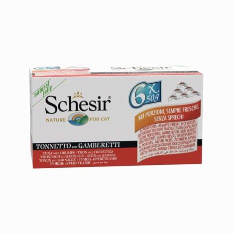 Schesir, tonno e gamberetti, conf. 6x50 gr (1/2)