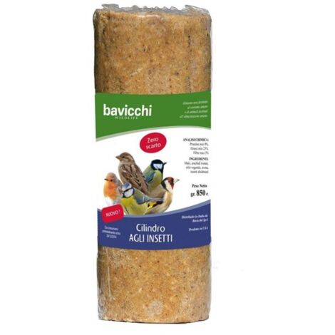 CILINDRO INSETTI PER UCCELLI SELVATICI DA 850G DI BAVICCHI