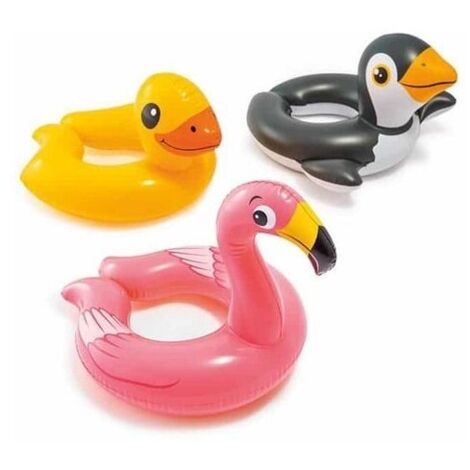1 Salvagente Animale Simpatici Modello Assortito 15.55X1.59X29.85 cm Intex (1/2)
