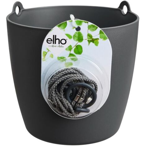 VASO BRUSSELS HANGING BASKET 18CM ANTHRACITE ELHO (1/4)