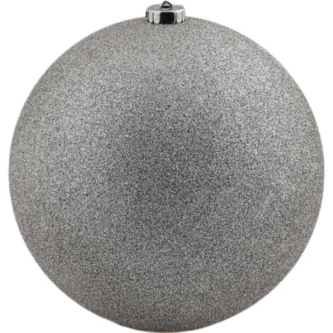 Pallina Di Natale Infrangibile 15 Cm - PVC Perla Champagne Lucido Sfera Gigante Per Albero Interni Ed Esterni 1 Pezzo