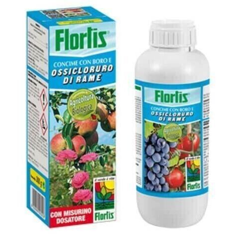 FLORTIS CONCIME CORROBORANTE A BASE DI OSSICLORURO DI RAME LIQUIDO 300 GR (1/2)