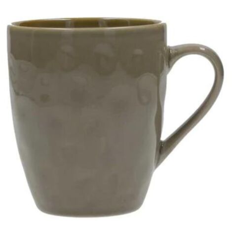 Brandani Magic Mug Batticuore - Tazza In Stoneware 300ml, Colore Tortora, Effetto Sorpresa Con Il Calore