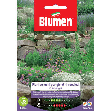 SEMI DI FIORI PERENNI PER GIARDINI ROCCIOSI MIX BLUMEN