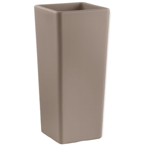 VASO FIORIERA QUADRATO ALTO 85 CM "CLOU" Veca - Colore: Bianco