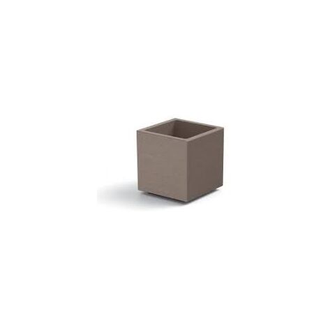 VECA VASO FIORIERA CUBO MATHERIA 40CM AVANA