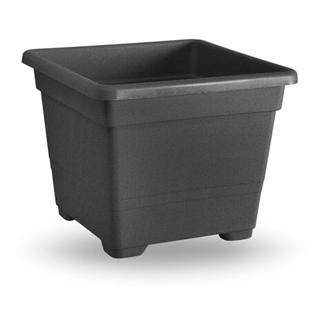 VECA VASO QUADRATO 45 CM 60% RICICLABILE ANTRACITE
