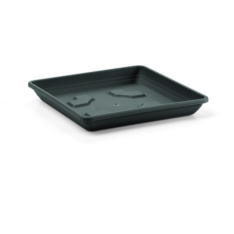 Sottovaso quadrato antracite 36x36 cm
