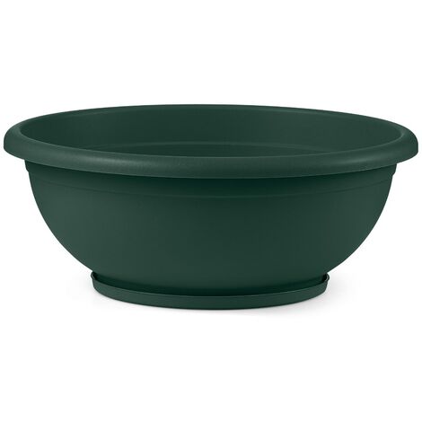 VECA CIOTOLA NAXOS D.50 CM CON SOTTOVASO VERDE BOSCO