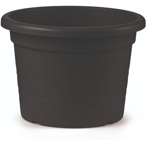 VASO CILINDRO D.40CM ANTRACITE VECA FIORI PIANTE